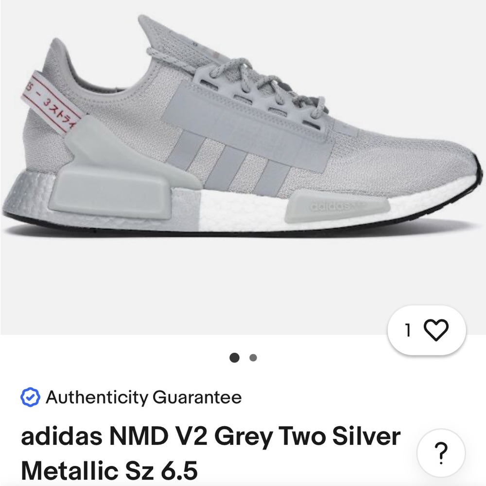 Adidas NMD V2 Grey Silver Sneakers